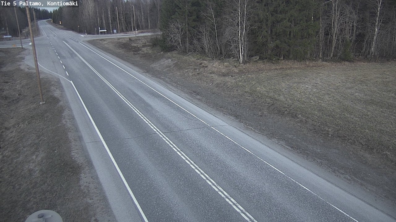 Weather Camera Image Road 5 Paltamo, Kontiomäki, Paltamo, Kainuu