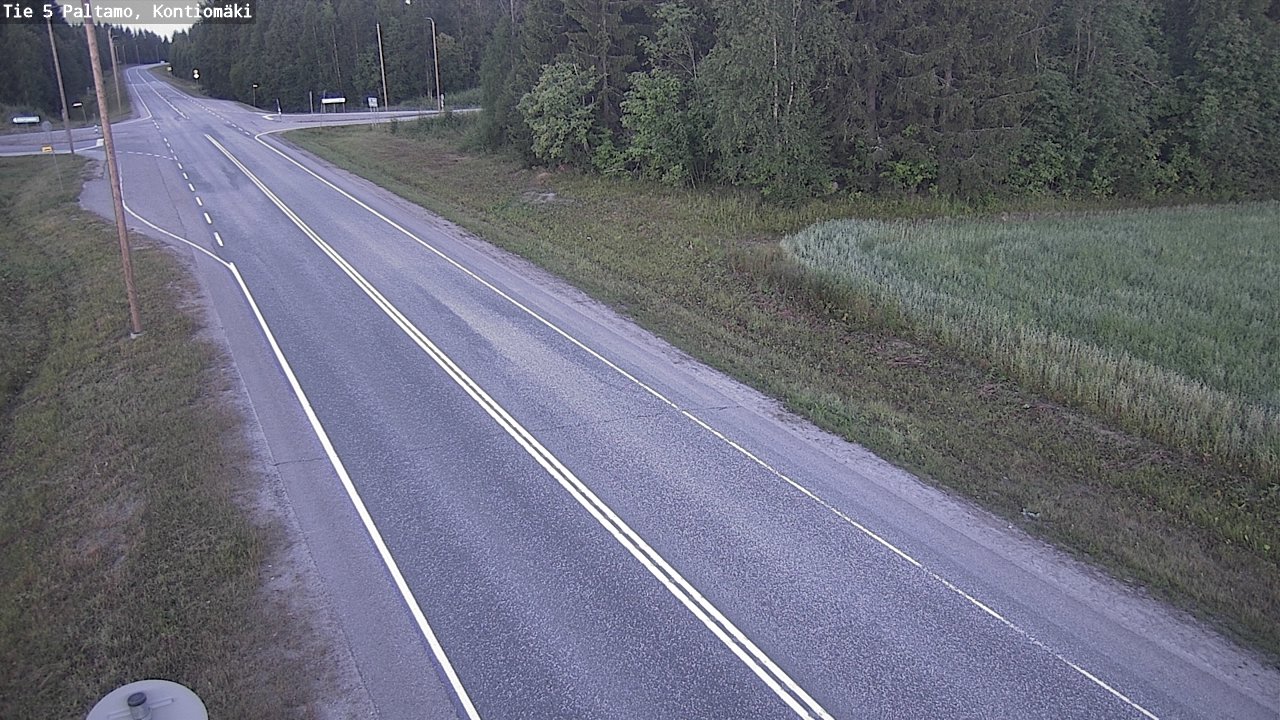 Weather Camera Image Väg 5 Paltamo, Kontiomäki, Paltamo, Kainuu