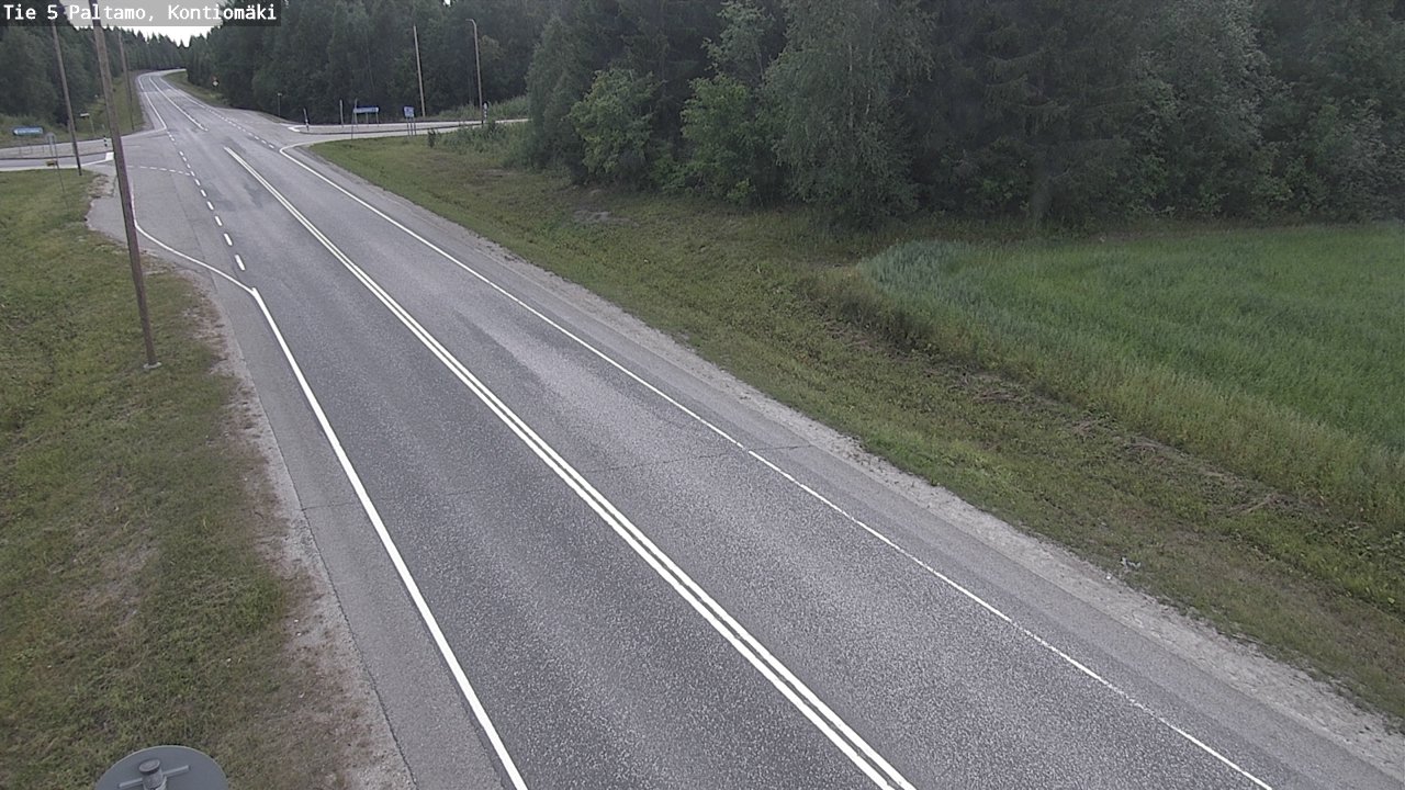 Weather Camera Image Väg 5 Paltamo, Kontiomäki, Paltamo, Kainuu