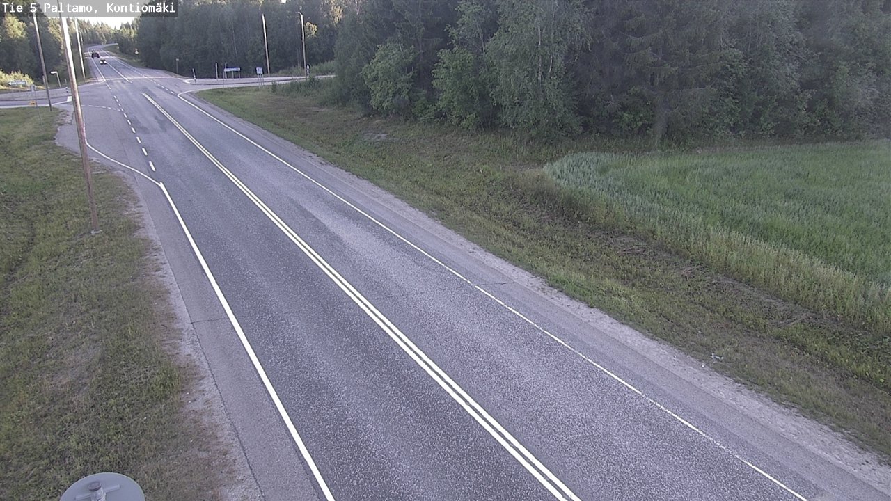 Weather Camera Image Väg 5 Paltamo, Kontiomäki, Paltamo, Kainuu