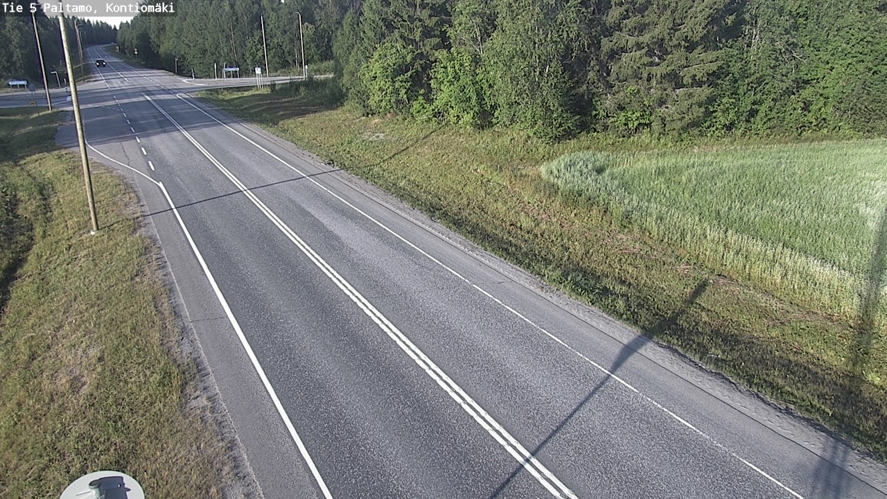 Weather Camera Image Väg 5 Paltamo, Kontiomäki, Paltamo, Kainuu