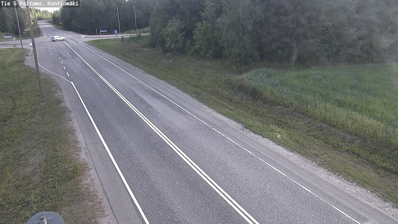 Weather Camera Image Väg 5 Paltamo, Kontiomäki, Paltamo, Kainuu
