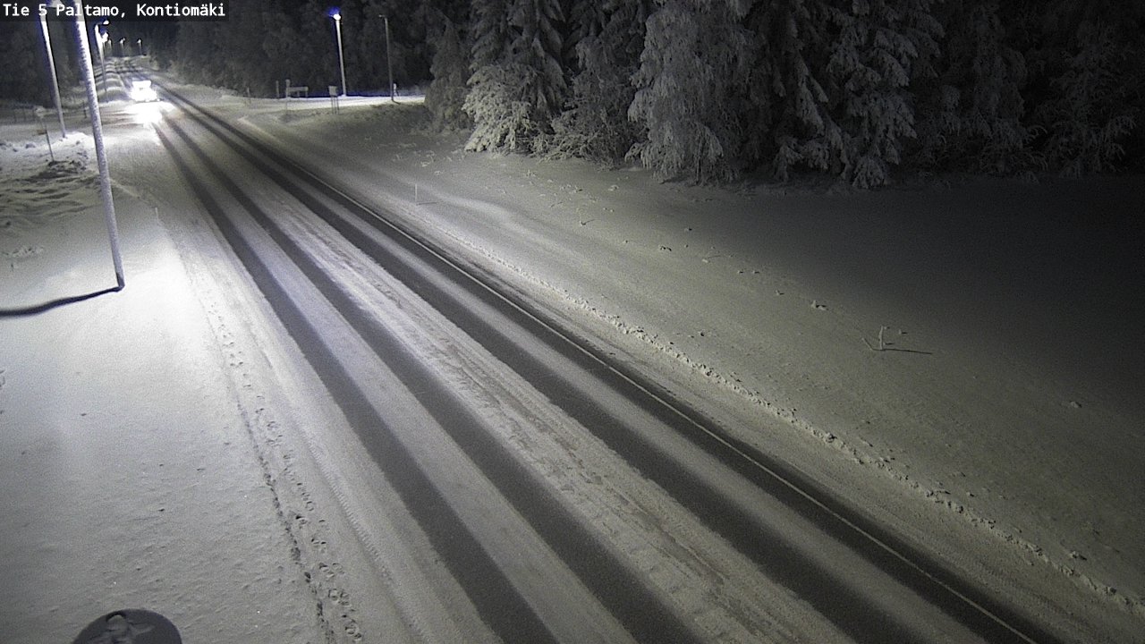 Weather Camera Image Väg 5 Paltamo, Kontiomäki, Paltamo, Kainuu
