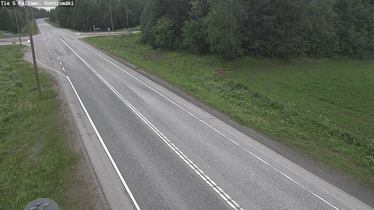 Weather Camera Image Väg 5 Paltamo, Kontiomäki, Paltamo, Kainuu