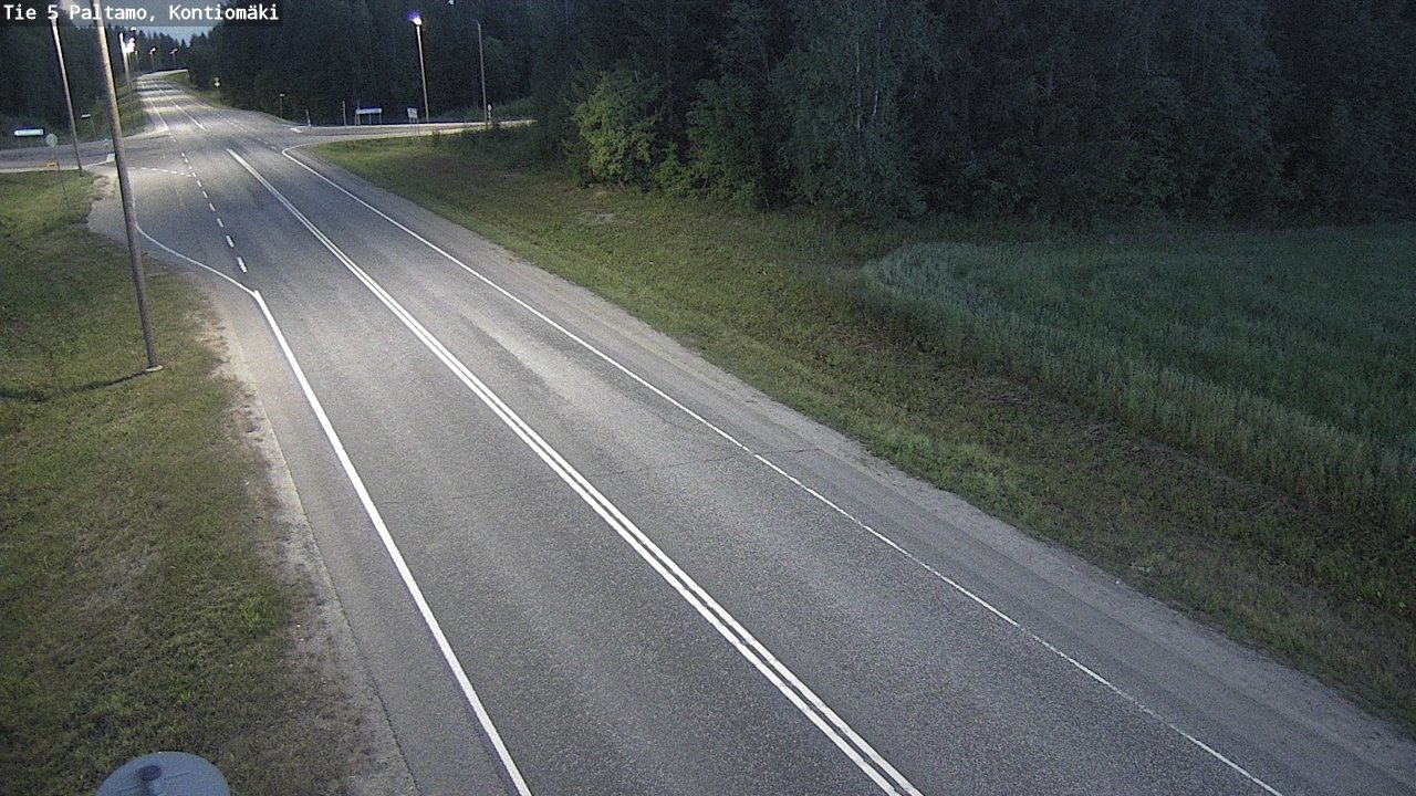 Weather Camera Image Väg 5 Paltamo, Kontiomäki, Paltamo, Kainuu