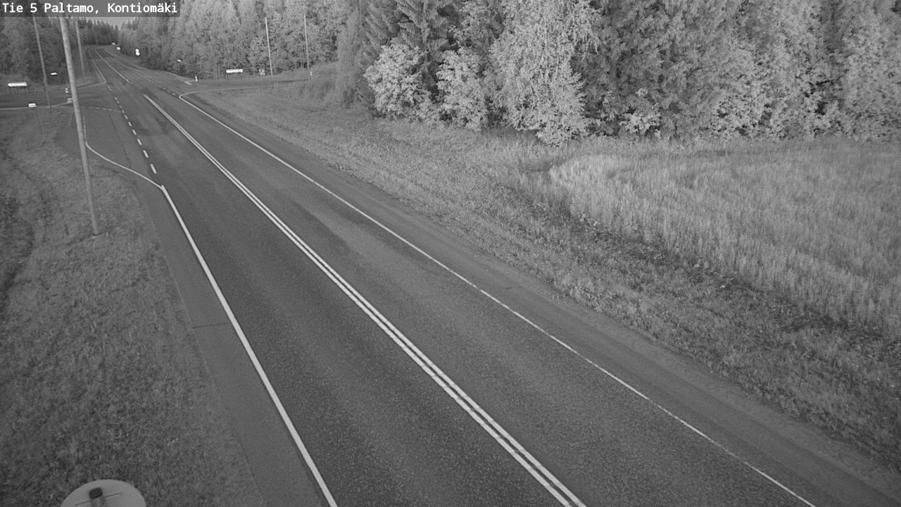 Weather Camera Image Väg 5 Paltamo, Kontiomäki, Paltamo, Kainuu