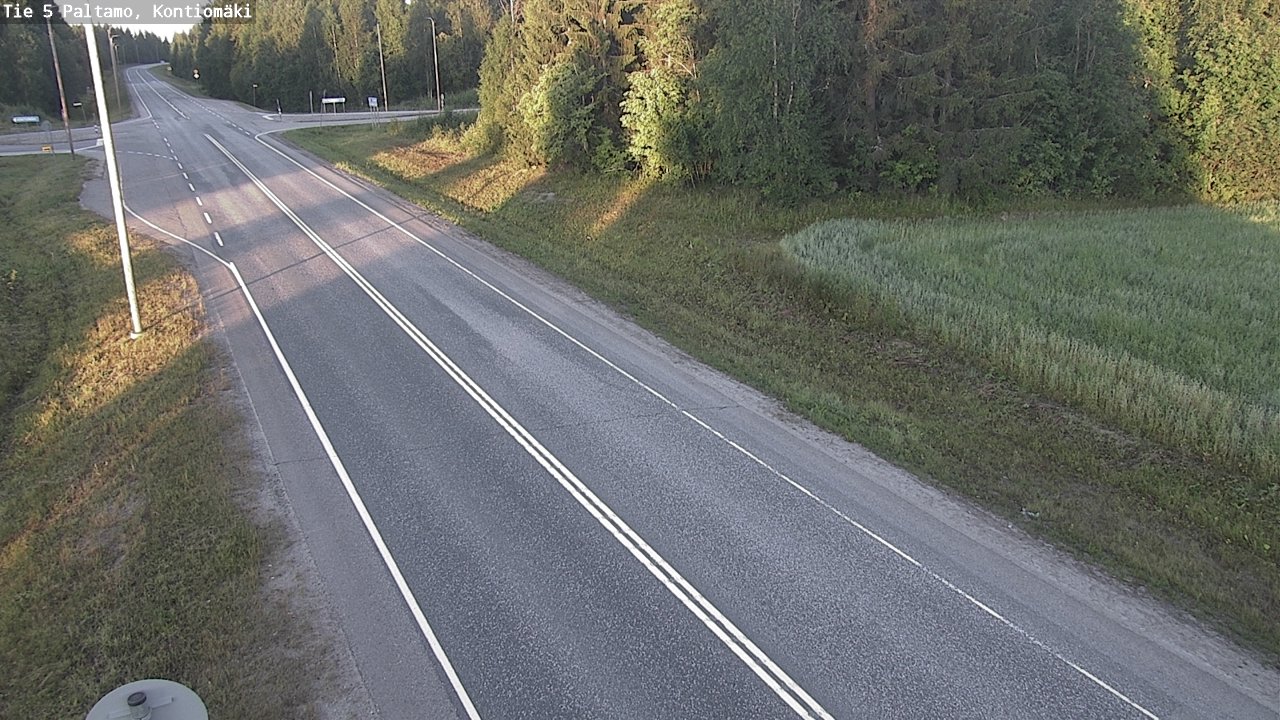 Weather Camera Image Road 5 Paltamo, Kontiomäki, Paltamo, Kainuu