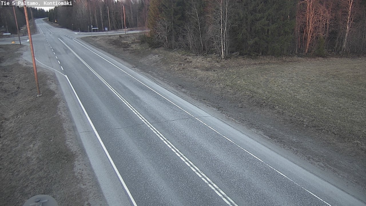 Weather Camera Image Road 5 Paltamo, Kontiomäki, Paltamo, Kainuu