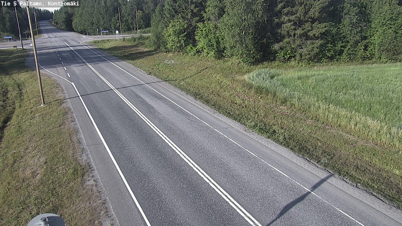 Weather Camera Image Väg 5 Paltamo, Kontiomäki, Paltamo, Kainuu