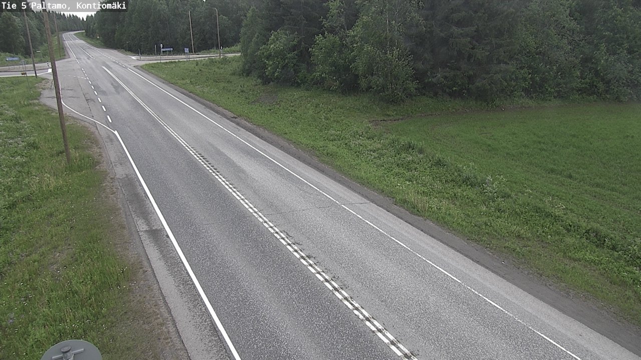 Weather Camera Image Road 5 Paltamo, Kontiomäki, Paltamo, Kainuu