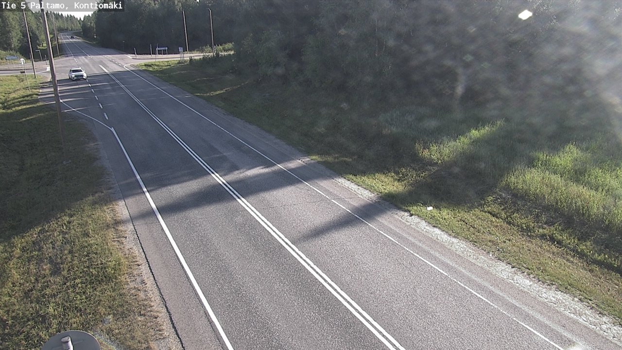 Weather Camera Image Väg 5 Paltamo, Kontiomäki, Paltamo, Kainuu