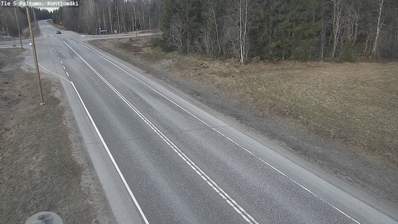Weather Camera Image Väg 5 Paltamo, Kontiomäki, Paltamo, Kainuu
