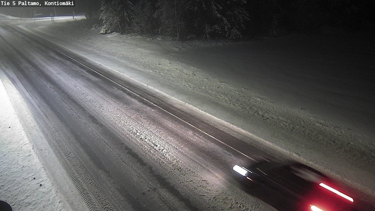 Weather Camera Image Road 5 Paltamo, Kontiomäki, Paltamo, Kainuu