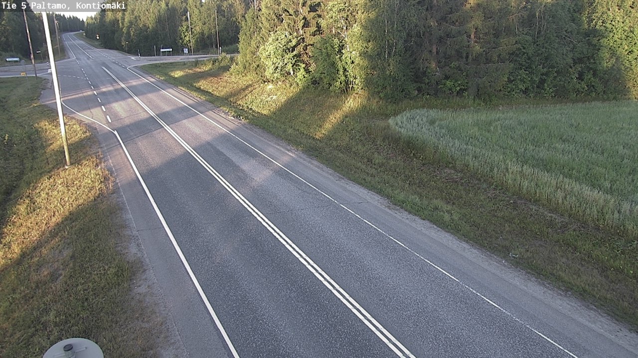Weather Camera Image Väg 5 Paltamo, Kontiomäki, Paltamo, Kainuu
