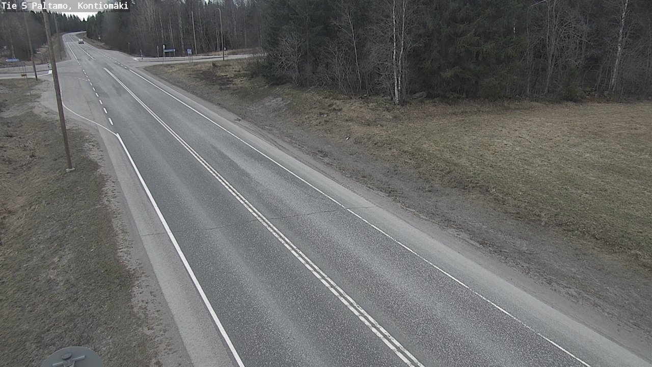 Weather Camera Image Road 5 Paltamo, Kontiomäki, Paltamo, Kainuu