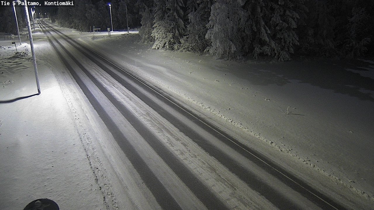 Weather Camera Image Väg 5 Paltamo, Kontiomäki, Paltamo, Kainuu