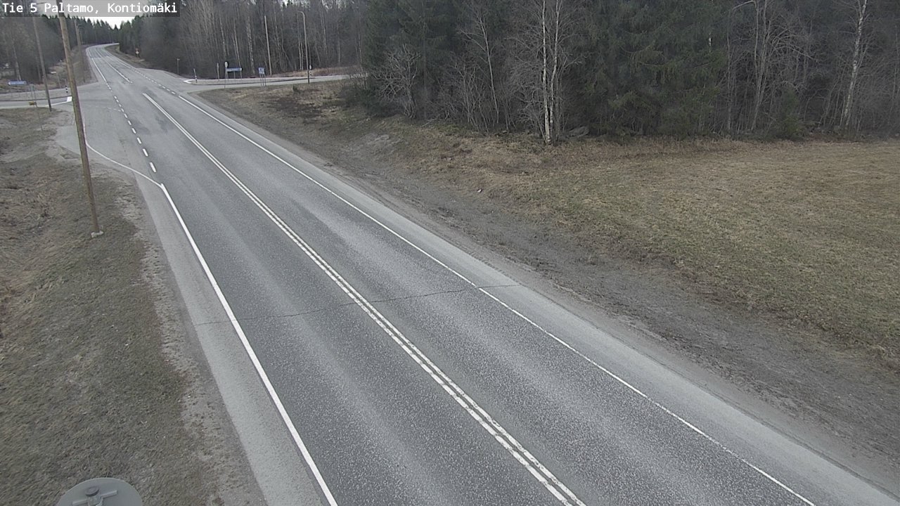 Weather Camera Image Road 5 Paltamo, Kontiomäki, Paltamo, Kainuu