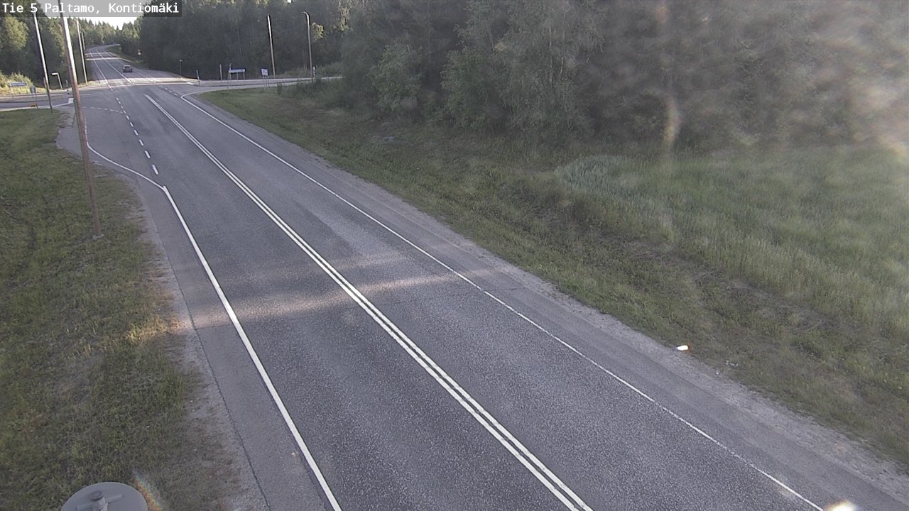 Weather Camera Image Väg 5 Paltamo, Kontiomäki, Paltamo, Kainuu
