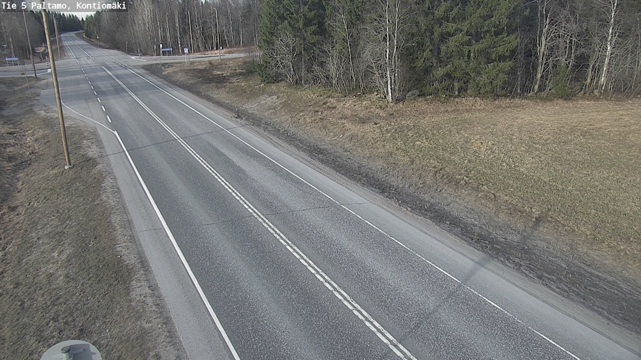 Weather Camera Image Road 5 Paltamo, Kontiomäki, Paltamo, Kainuu