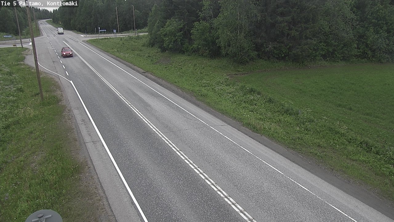 Weather Camera Image Väg 5 Paltamo, Kontiomäki, Paltamo, Kainuu