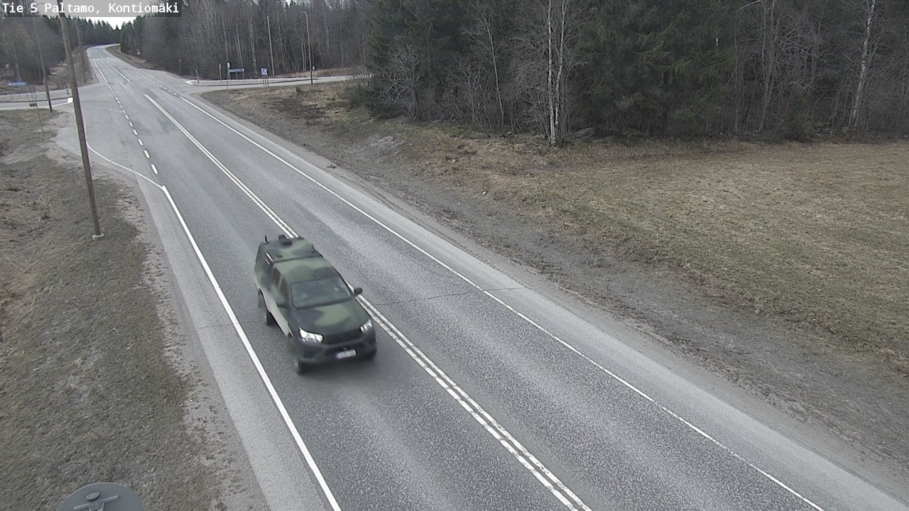 Weather Camera Image Road 5 Paltamo, Kontiomäki, Paltamo, Kainuu