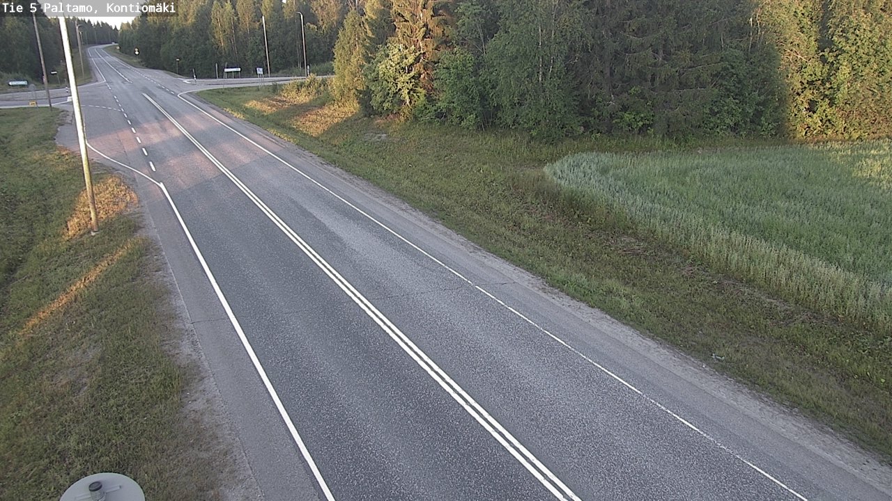 Weather Camera Image Väg 5 Paltamo, Kontiomäki, Paltamo, Kainuu