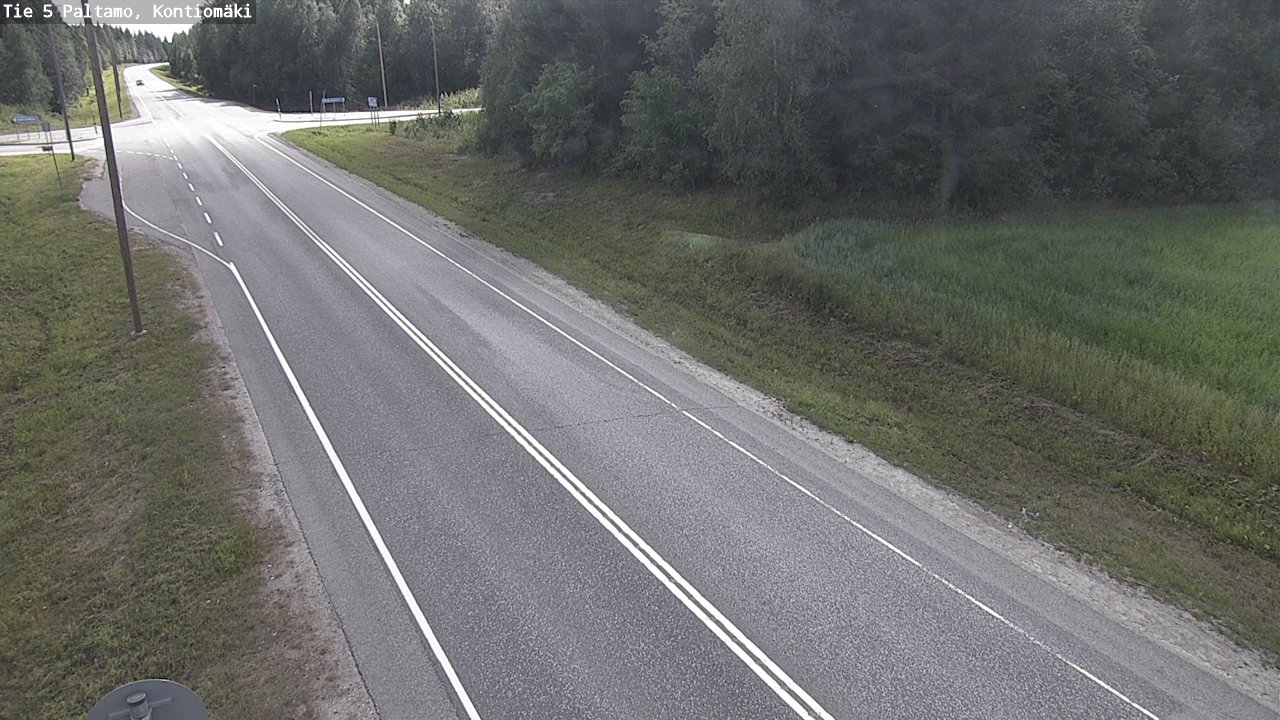 Weather Camera Image Väg 5 Paltamo, Kontiomäki, Paltamo, Kainuu
