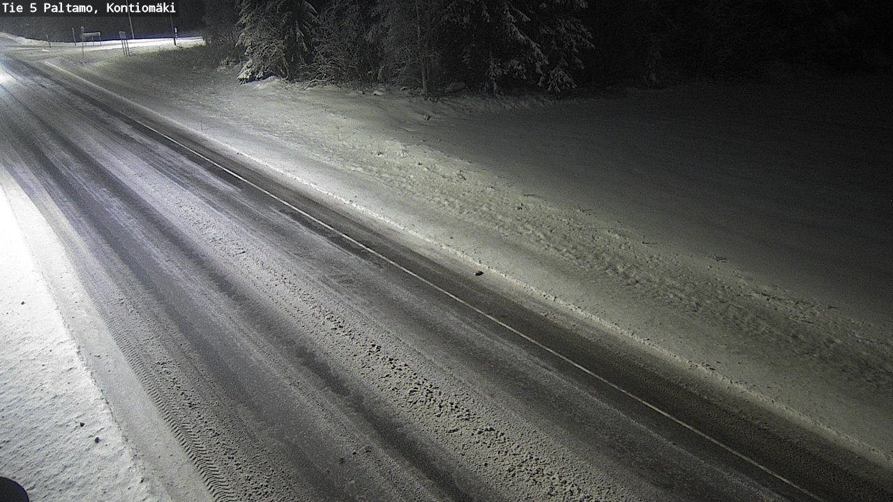 Weather Camera Image Road 5 Paltamo, Kontiomäki, Paltamo, Kainuu
