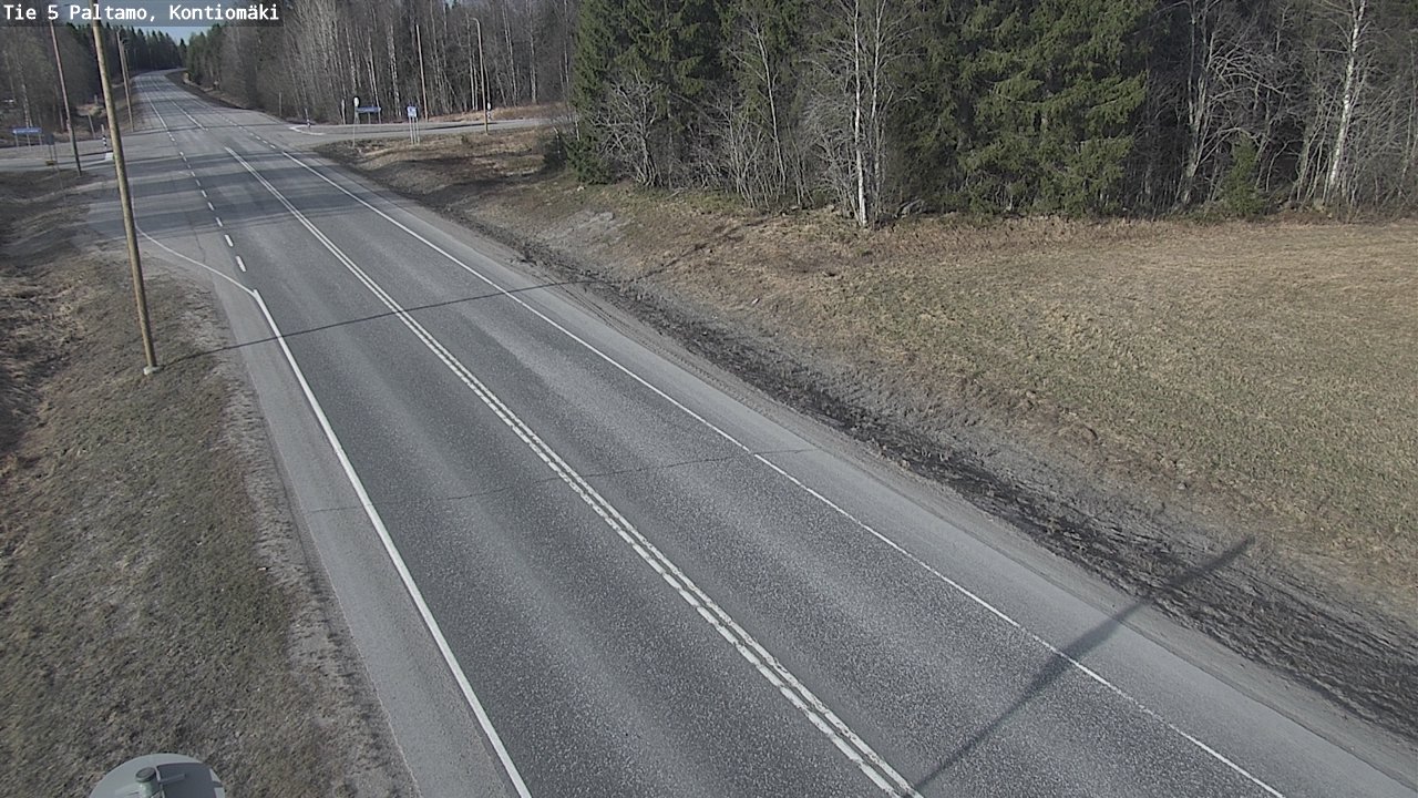 Weather Camera Image Road 5 Paltamo, Kontiomäki, Paltamo, Kainuu