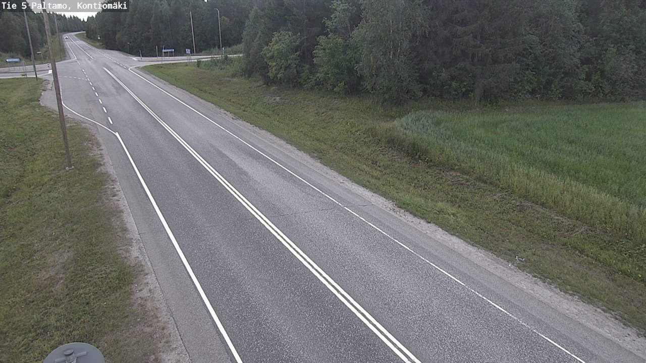 Weather Camera Image Väg 5 Paltamo, Kontiomäki, Paltamo, Kainuu