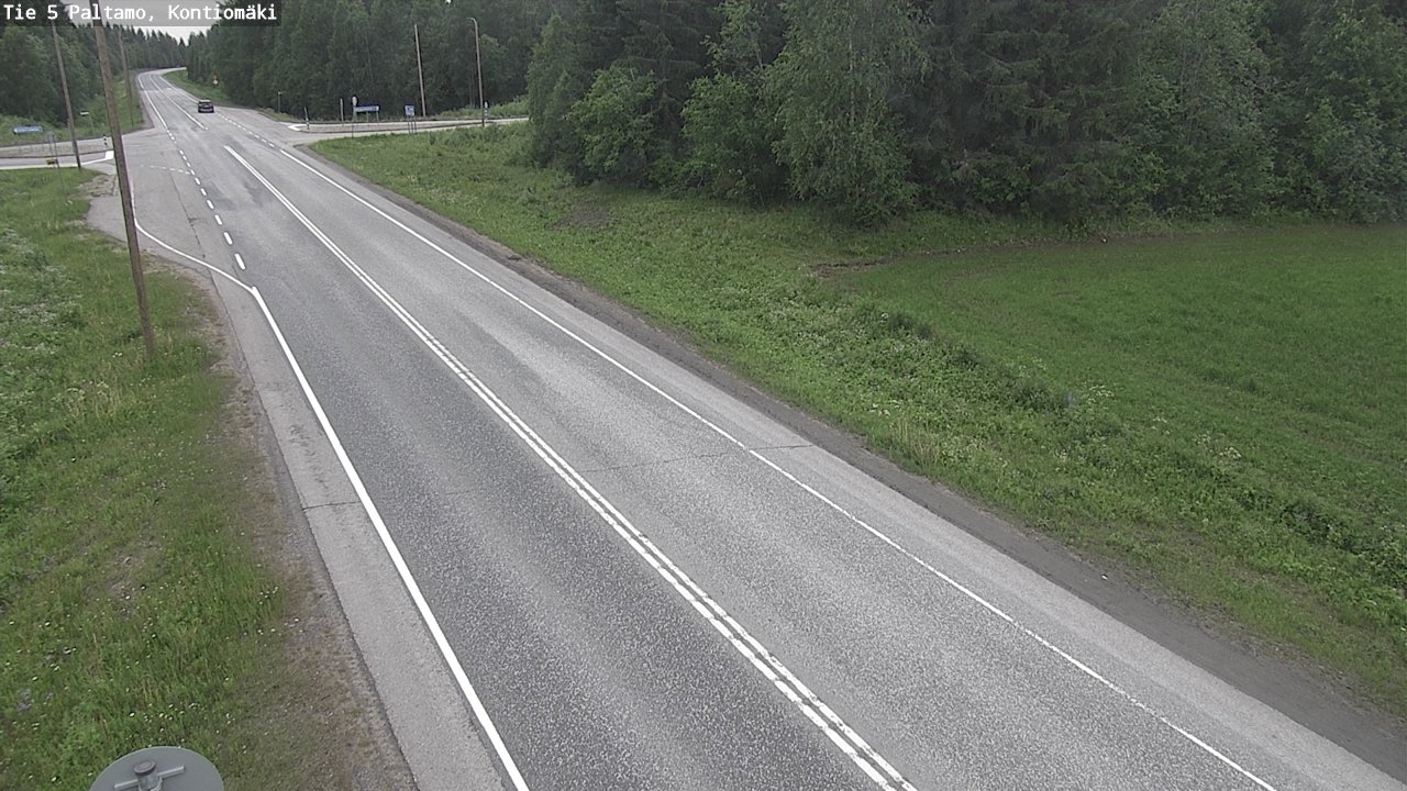 Weather Camera Image Väg 5 Paltamo, Kontiomäki, Paltamo, Kainuu