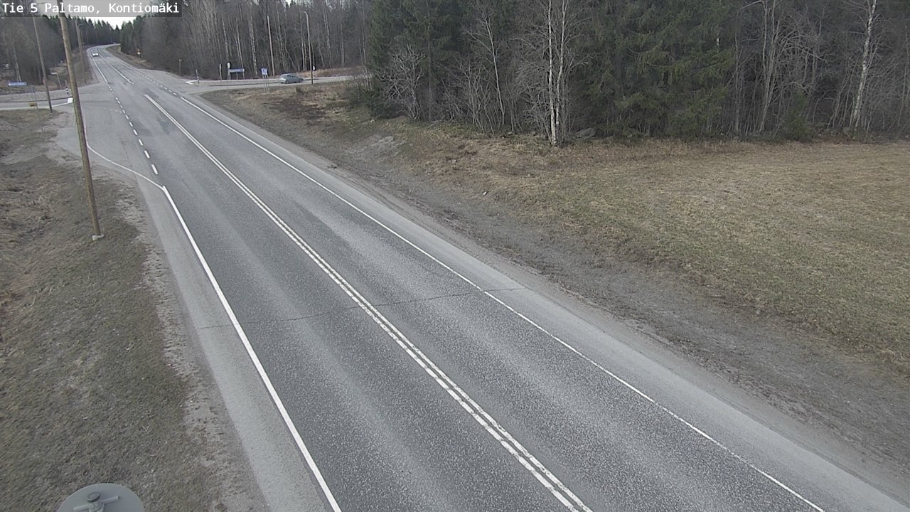 Weather Camera Image Road 5 Paltamo, Kontiomäki, Paltamo, Kainuu