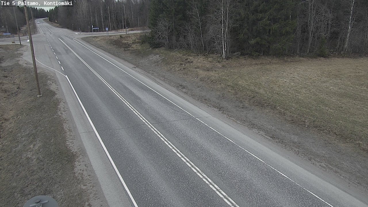 Weather Camera Image Road 5 Paltamo, Kontiomäki, Paltamo, Kainuu