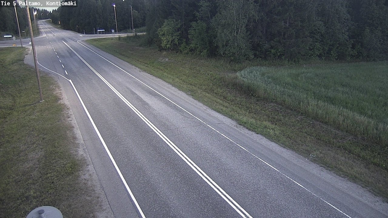 Weather Camera Image Väg 5 Paltamo, Kontiomäki, Paltamo, Kainuu