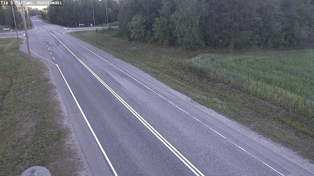 Weather Camera Image Väg 5 Paltamo, Kontiomäki, Paltamo, Kainuu
