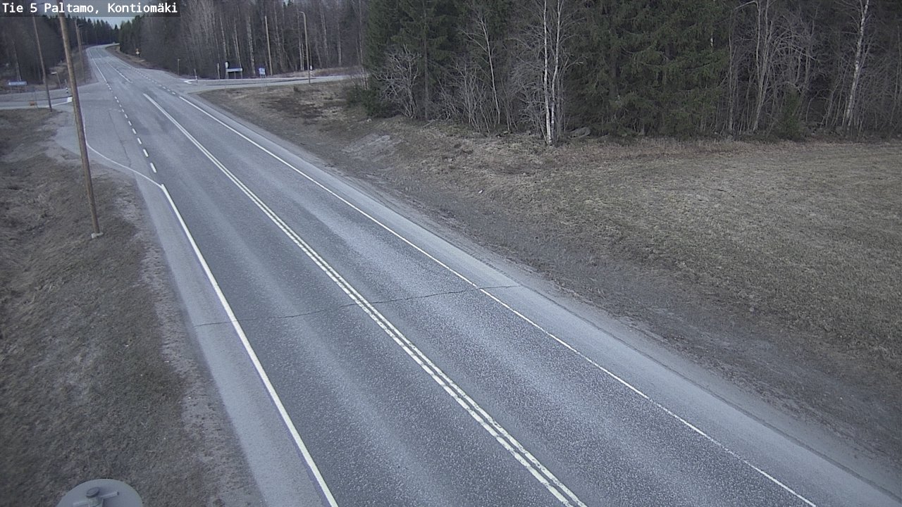Weather Camera Image Road 5 Paltamo, Kontiomäki, Paltamo, Kainuu