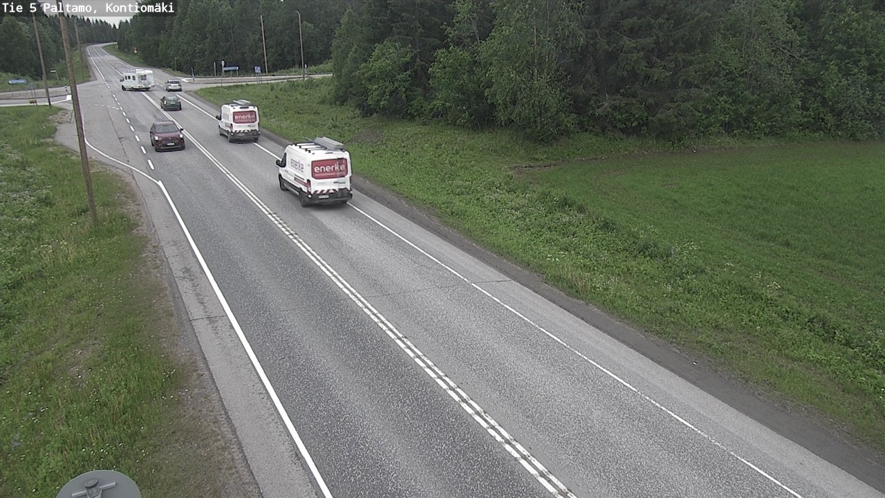 Weather Camera Image Road 5 Paltamo, Kontiomäki, Paltamo, Kainuu