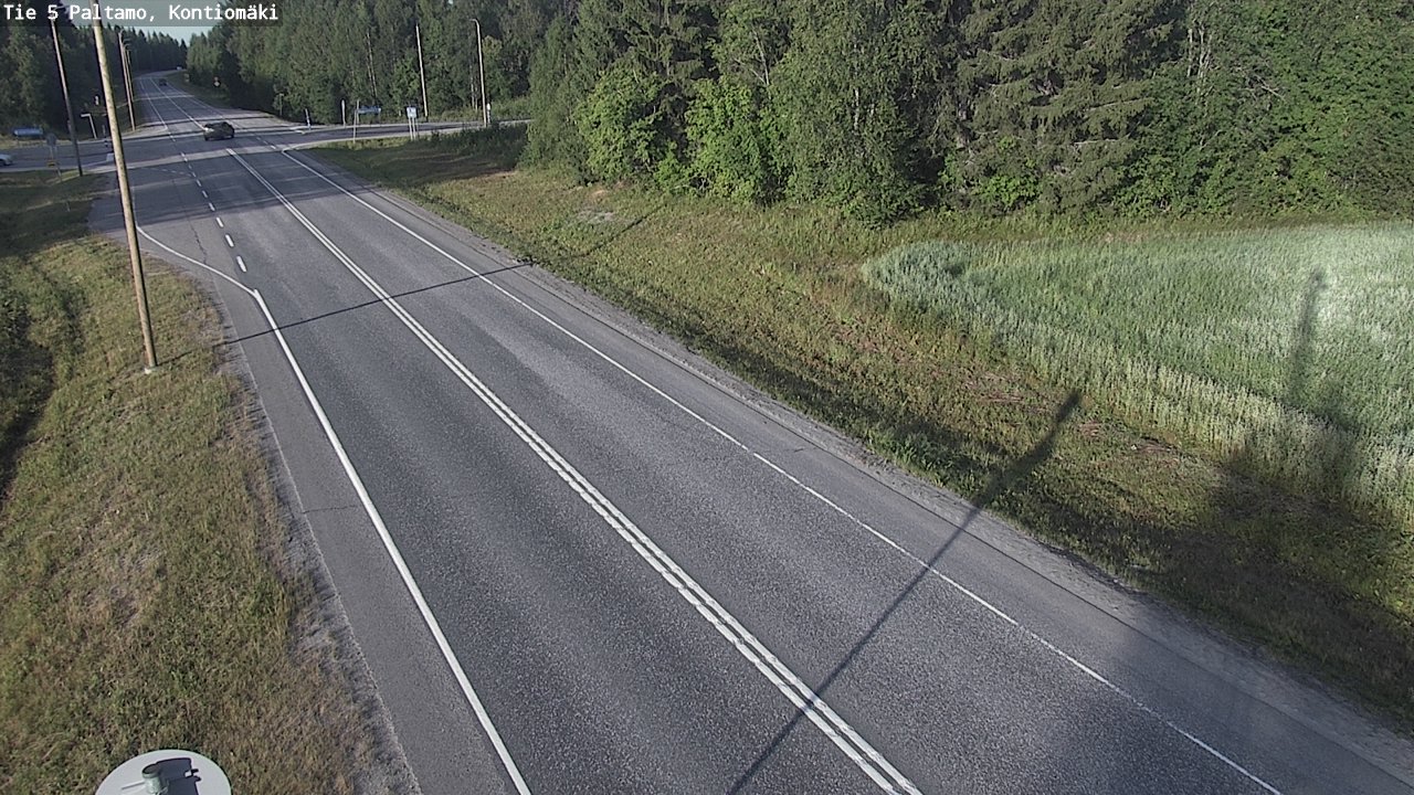 Weather Camera Image Väg 5 Paltamo, Kontiomäki, Paltamo, Kainuu