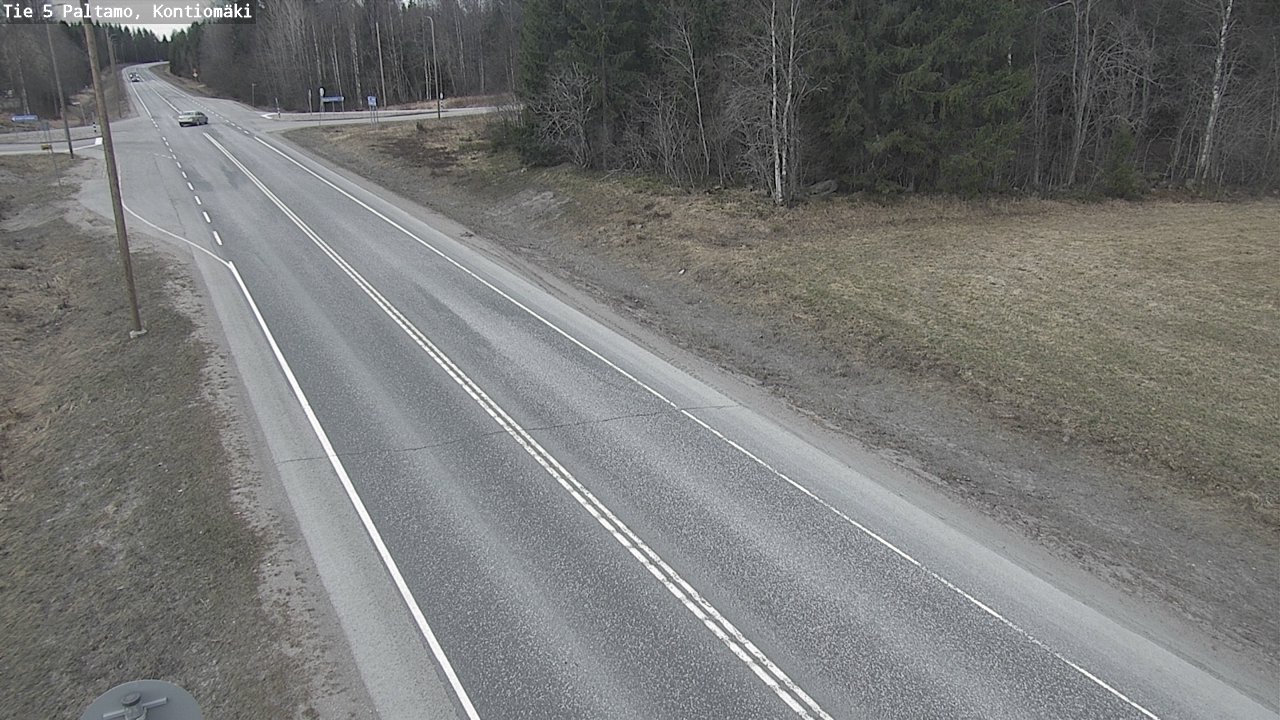 Weather Camera Image Road 5 Paltamo, Kontiomäki, Paltamo, Kainuu