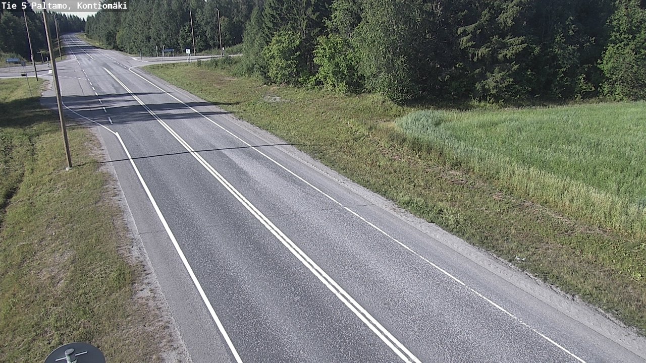 Weather Camera Image Väg 5 Paltamo, Kontiomäki, Paltamo, Kainuu