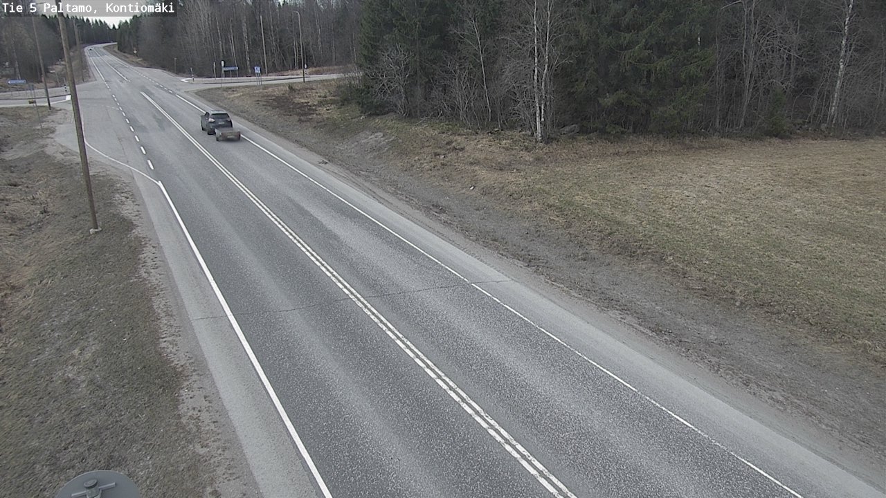 Weather Camera Image Road 5 Paltamo, Kontiomäki, Paltamo, Kainuu