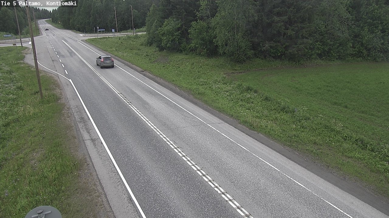 Weather Camera Image Road 5 Paltamo, Kontiomäki, Paltamo, Kainuu