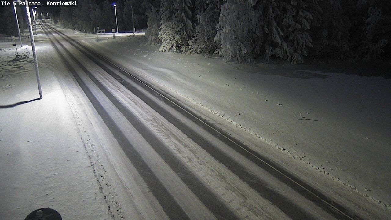 Weather Camera Image Väg 5 Paltamo, Kontiomäki, Paltamo, Kainuu