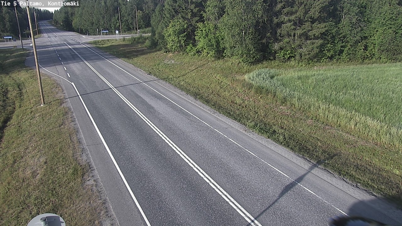 Weather Camera Image Väg 5 Paltamo, Kontiomäki, Paltamo, Kainuu