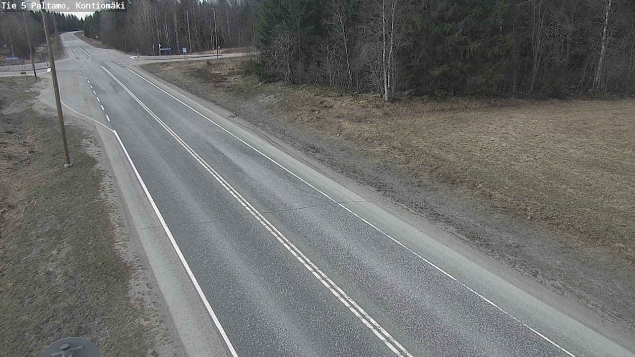 Weather Camera Image Road 5 Paltamo, Kontiomäki, Paltamo, Kainuu
