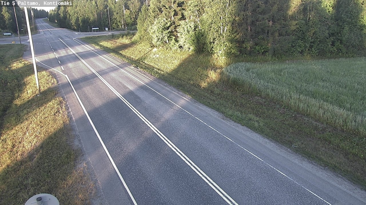 Weather Camera Image Väg 5 Paltamo, Kontiomäki, Paltamo, Kainuu
