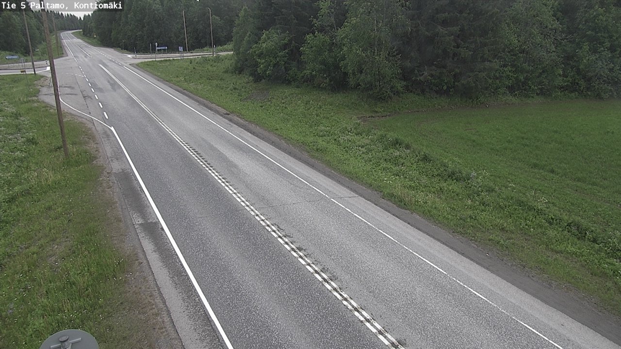 Weather Camera Image Road 5 Paltamo, Kontiomäki, Paltamo, Kainuu