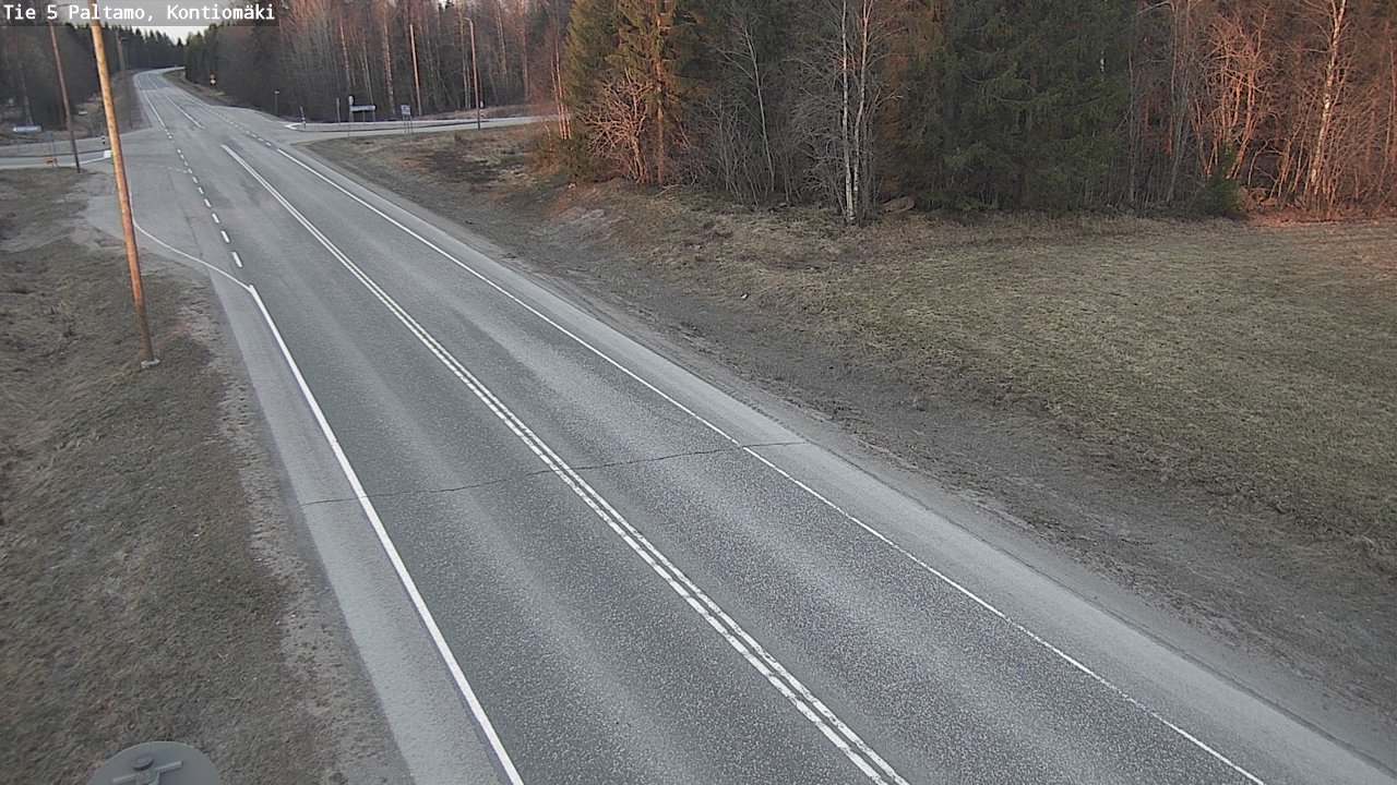 Weather Camera Image Road 5 Paltamo, Kontiomäki, Paltamo, Kainuu