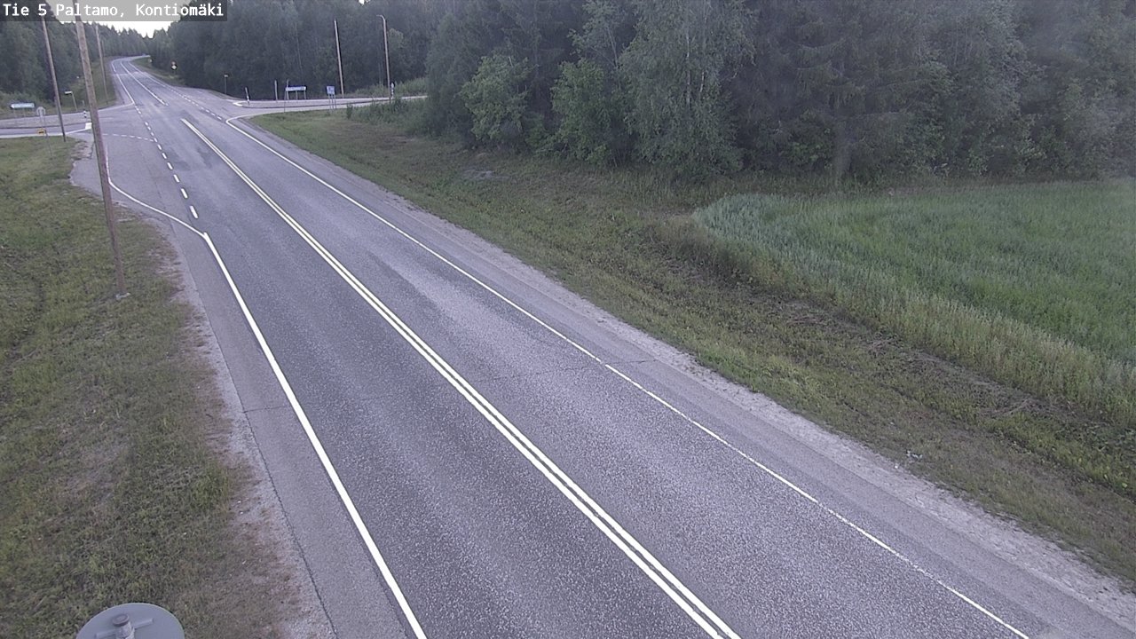 Weather Camera Image Väg 5 Paltamo, Kontiomäki, Paltamo, Kainuu