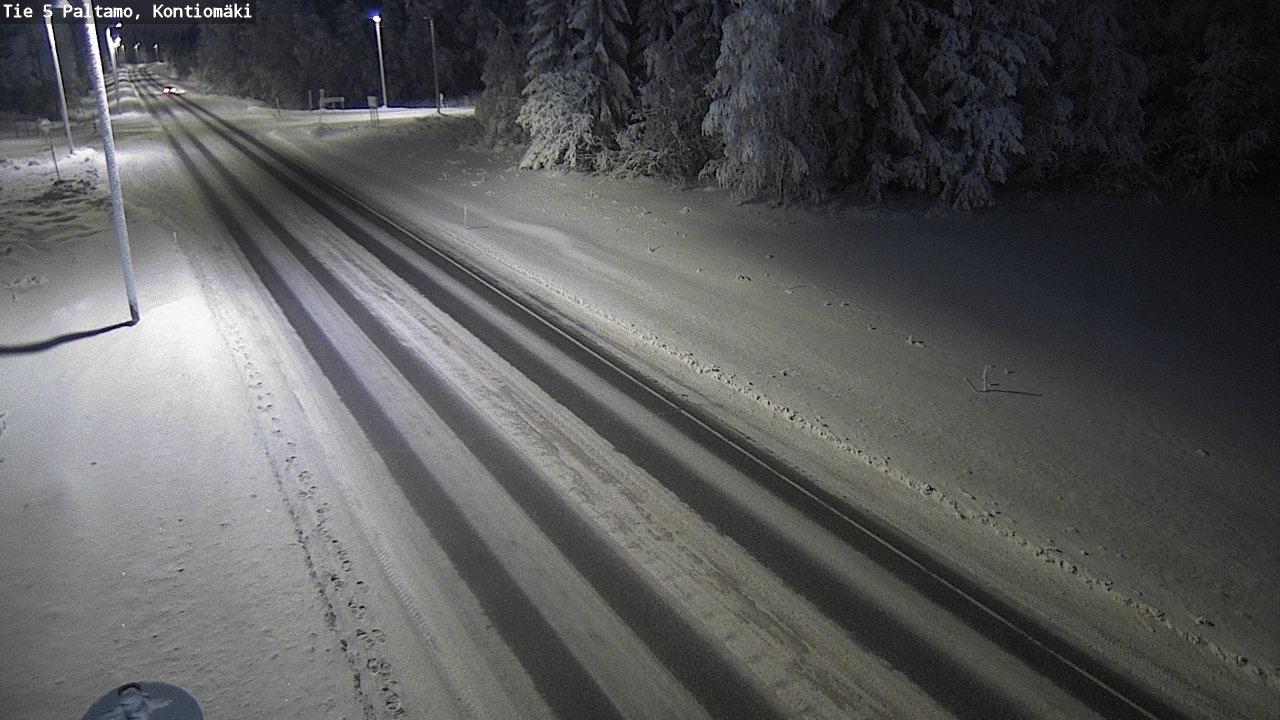 Weather Camera Image Väg 5 Paltamo, Kontiomäki, Paltamo, Kainuu